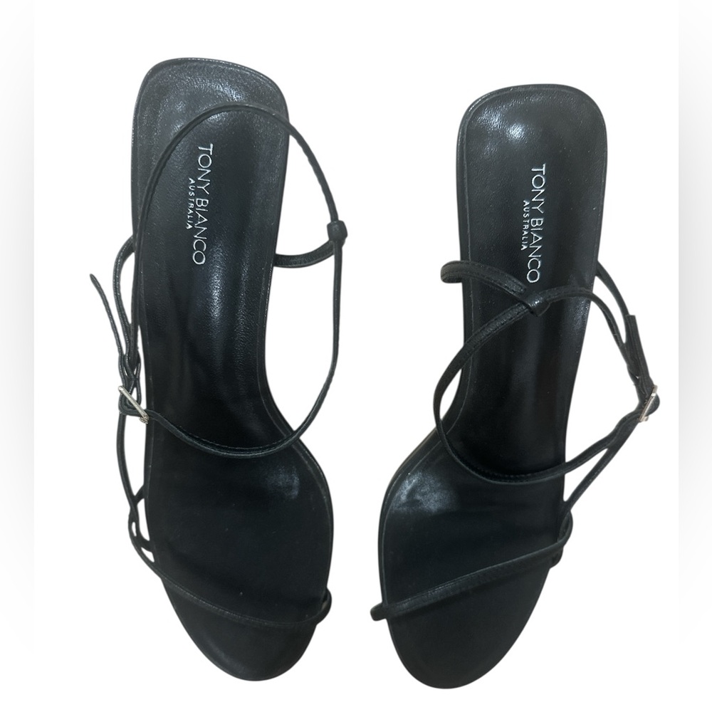 Tony Bianco Avi Sandal in Black Nappa